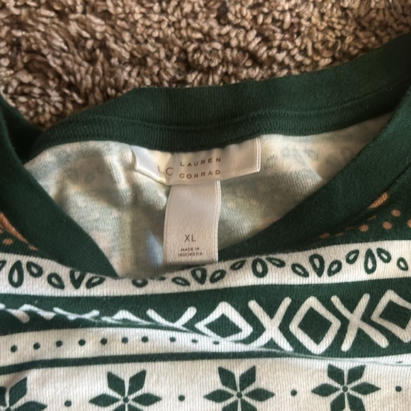 Lauren Conrad Jammies For Your Families® Fairisle pajamas. - Picture 3 of 6